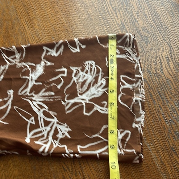 Prescott New York Pleaded V-neck Dress Flowing Fabric Wide 3/4 Sleeves Size 1X - Picture 12 of 16